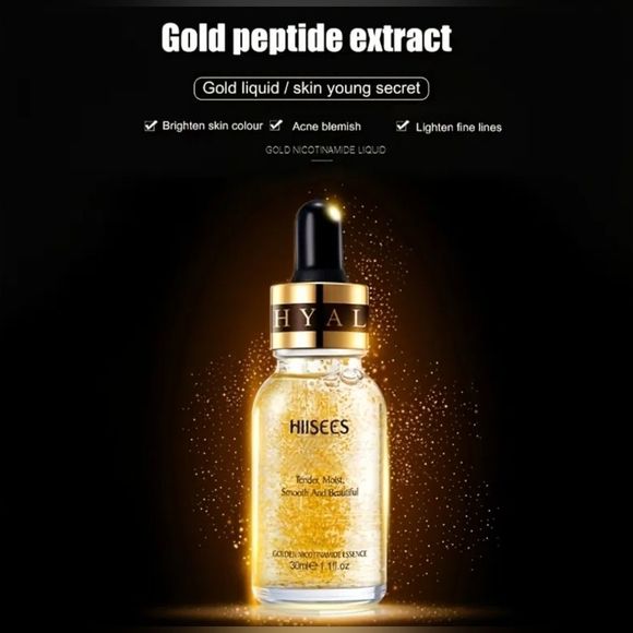 24k infused serum. Smoothes skin & wrinkles, brightens skin acne Korean - Picture 5 of 10